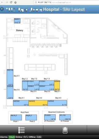 The floor plan of an unidentified hospital in the UK that researchers claim they were able to access through RDM’s unsecured system.
